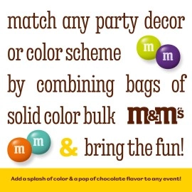 M&MS Dark Blue Milk Chocolate Candy, 5lbs of M&M\'S in Resealable Pack for Candy Bars, Birthday Parties, Graduations, Congrats Celebrations & DIY Party Favors