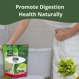 Hanan Senna Leaves (Sen) - Loose Leaf Herbal Tea for Constipation & Weight Loss - 1.1 oz (30 g) All-Natural Wooly Senna Dried Herbs from Peru for Detox, Laxative, Slimming and to Cleanse Bowels