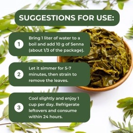 Hanan Senna Leaves (Sen) - Loose Leaf Herbal Tea for Constipation & Weight Loss - 1.1 oz (30 g) All-Natural Wooly Senna Dried Herbs from Peru for Detox, Laxative, Slimming and to Cleanse Bowels