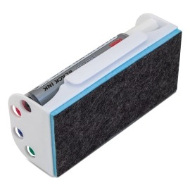 Pentel Markathon Pump Dry Erase Marker, Chisel Tip, Assorted Colors, 4 Pack with Eraser (MWL6SXBP4MKIT)