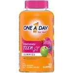 One A Day Teen for Her Multivitamin Gummies, Gummy Multivitamins with Vitamin A, C, D, E and Zinc for Immune Health Support, Physical Energy & more, 150 Count
