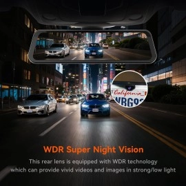 WOLFBOX Upgraded WDR Rear Camera for G840S/T10/T10 Plus/D07, 1080P Waterproof AHD Car Rear View Camera