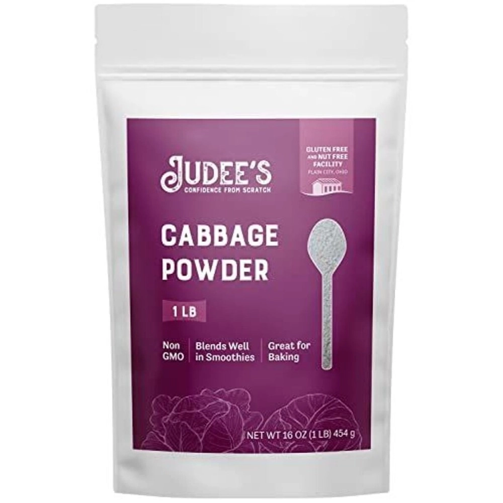 Judee\'s Gluten Free Cabbage Powder 1 lb - 100% Non-GMO, Gluten-Free, and Nut-Free - Rich in Nutrients - Great for Baking and Seasoning - Blends Well in Smoothies and Shakes