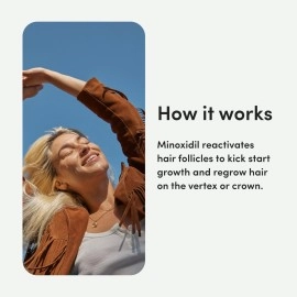 HIMS & HERS Topical Minoxidil Solution, 2% - Hair Growth Treatment for Women - Clinically Proven to Reduce Hair Loss in 3-6 Months - Unscented, 2 Pack