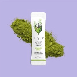 Pique Organic Matcha Fasting Tea Crystals - Support Healthy Metabolism, Calm Energy - 28 Single Serve Sticks (Pack of 1)