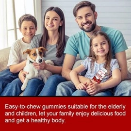 Calcium, Magnesium, Zinc & Vitamin D Gummies - 2 Pack | Vitamins for Women, Men & Kids | Calcium Supplements for Strong Healthy Bones, Zinc Gummies, Gluten-Free, Vegan - 120 Count