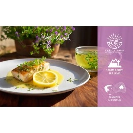 My Land Organic Greek Thyme - Hand Picked From Mount Olympus - Traditionally Dried And Cut Leaves Free From Stems Or Strings - Packaged In A Resealable Bag With A Fresh Aroma And Taste (50g - 1.76oz)