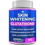 Glutathione Whitening Pills - 180 Capsules 2000mg Glutathione - Effective Skin Lightening Supplement - Dark Spots, Melasma & Acne Scar Remover, Hyperpigmentation Treatment - Anti-Aging Antioxidant