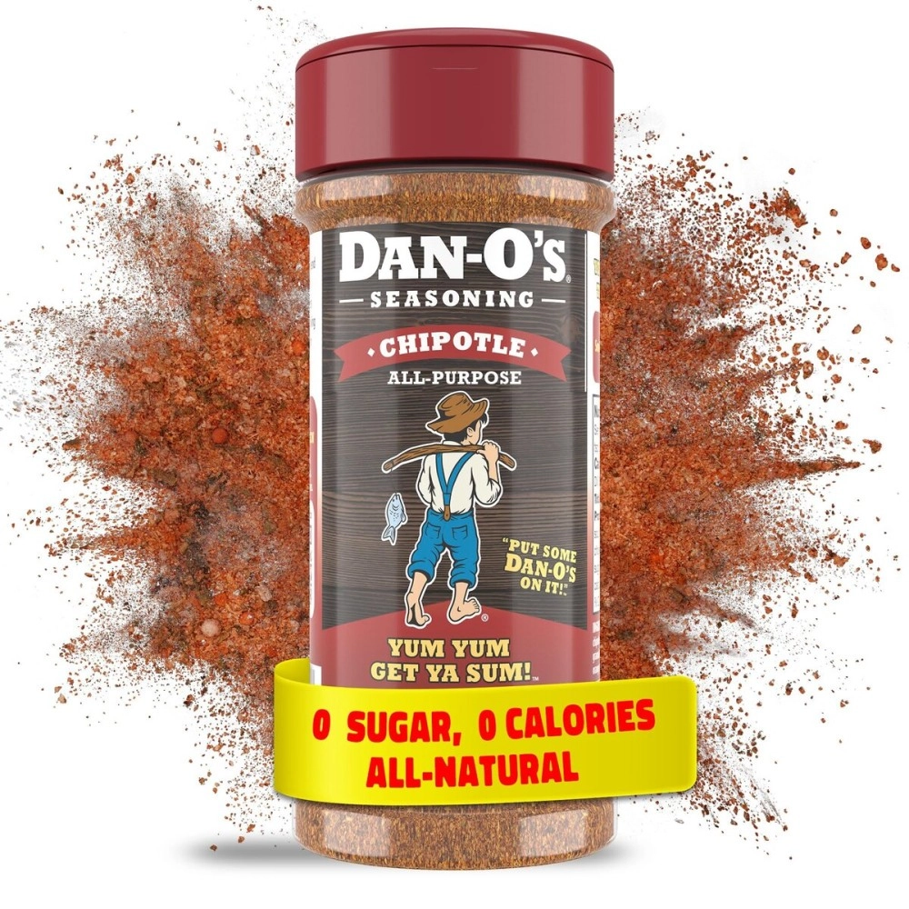 Dan-O\'s 3.5 oz Hot Chipotle Seasoning | All-Natural, Low Sodium, Zero Sugar, All-Purpose Seasoning