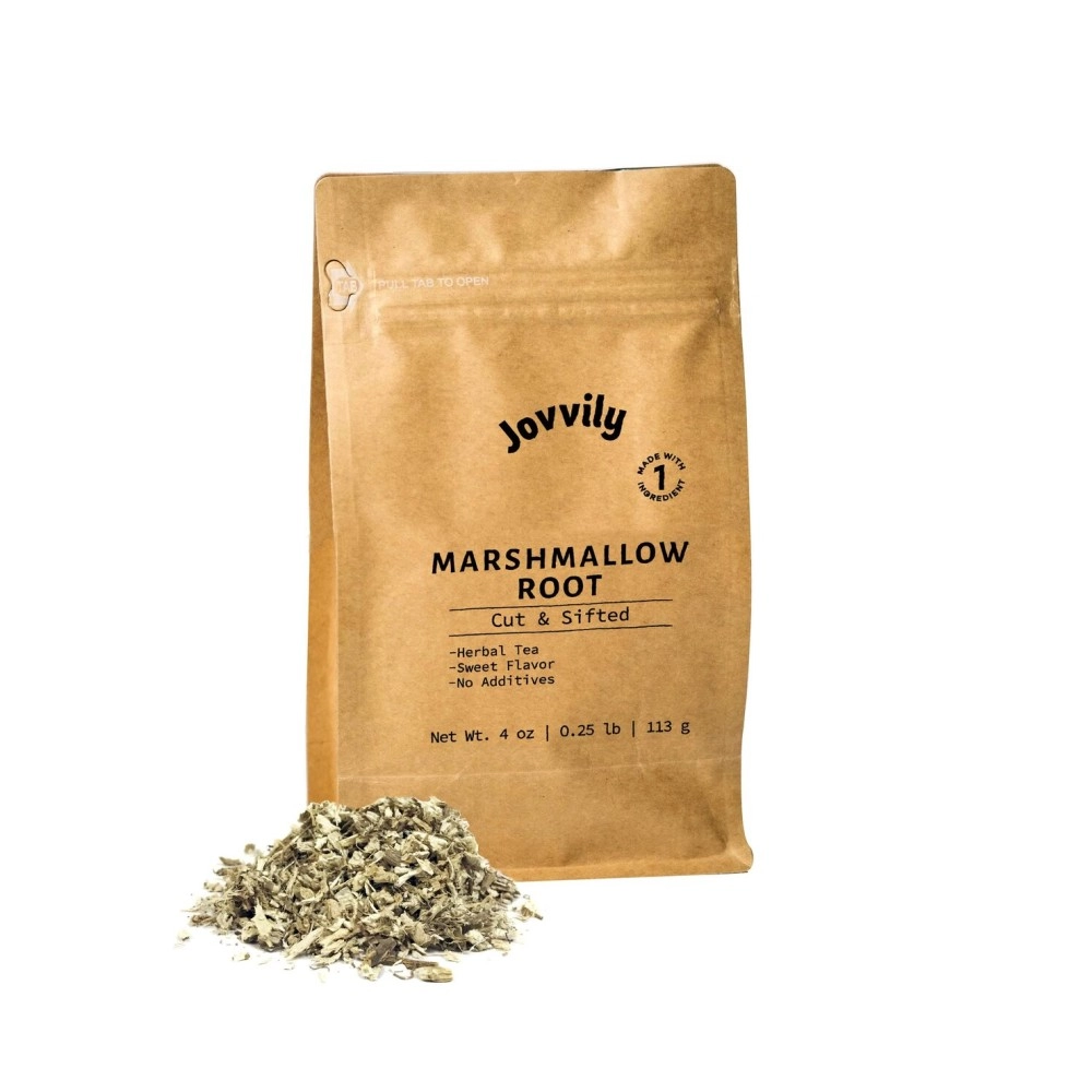 Jovvily Marshmallow Root - 4 oz - Cut & Sifted - Herbal Tea