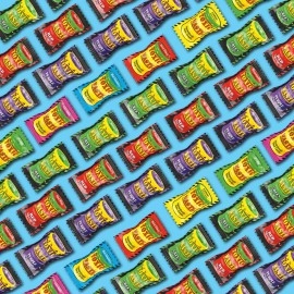 TOXIC WASTE - Hazardously Sour Candy - AMAZON EXCLUSIVE Variety Pack - Purple, Yellow, Green, & Red Drums - 4-Pack