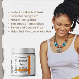 t.botanicals Chebe Butter, Chebe Hair Butter for Hair Growth, Hair Thickening, Chebe Hair Growth Butter, Ayurvedic Hair Butter with Horsetail