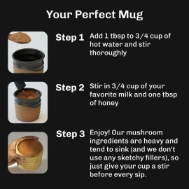 MUDWTR Original Mushroom Coffee Alternative | 2,240mg USA Grown & Adaptogenic Mushrooms | USDA Organic | Lion\'s Mane, Cordyceps, Chaga & Reishi | Energy, Focus & Immunity Support | 30 Servings