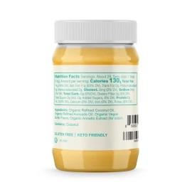 Livlo Organic Vegan Ghee, Keto, Gluten Free, Dairy Free, Soy-Free, Plant Based Alternative to Traditional Ghee & Butter, 14 oz