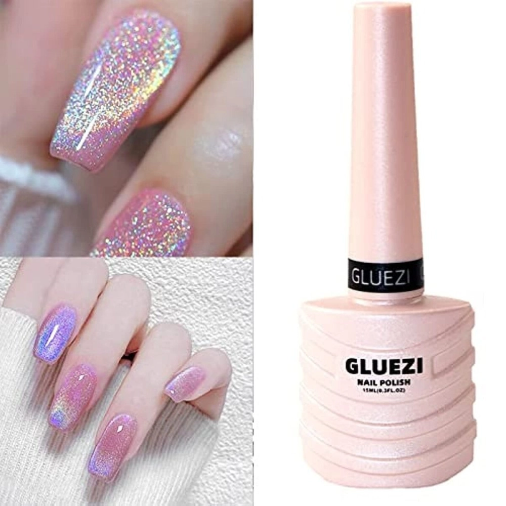 Major Dijit 15ml Shiny Cat Eye Soak Off Gel Nail Polish Laser Rainbow Nail Varnish UV LED Gel for Nail Art Easy Coloring Manicure Tool