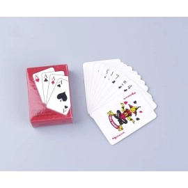 XIUSHUI 5 Decks Mini Playing Cards Party Favor, Miniature Poker Cards Traveling Decks Cards Festival Party Game Supply for Kids and Adults, 2.2 X 1.8 inch