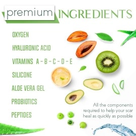 Dr Speron\'s Natural Skincare Scar Removal Cream For New & Old Scars, Advanced Silicone Scar Gel For Surgical Scars, Pimples, Burns, And Dark Spots - 1.41oz