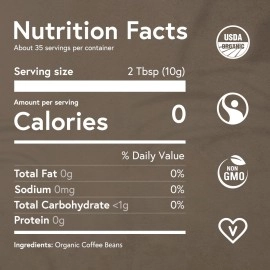 Fabula Low Acid Coffee Beans Whole, USDA Organic Coffee Beans Medium Roast - Non-GMO - No Molds - Mycotoxins Pesticides Free - Single Origin - 12 oz