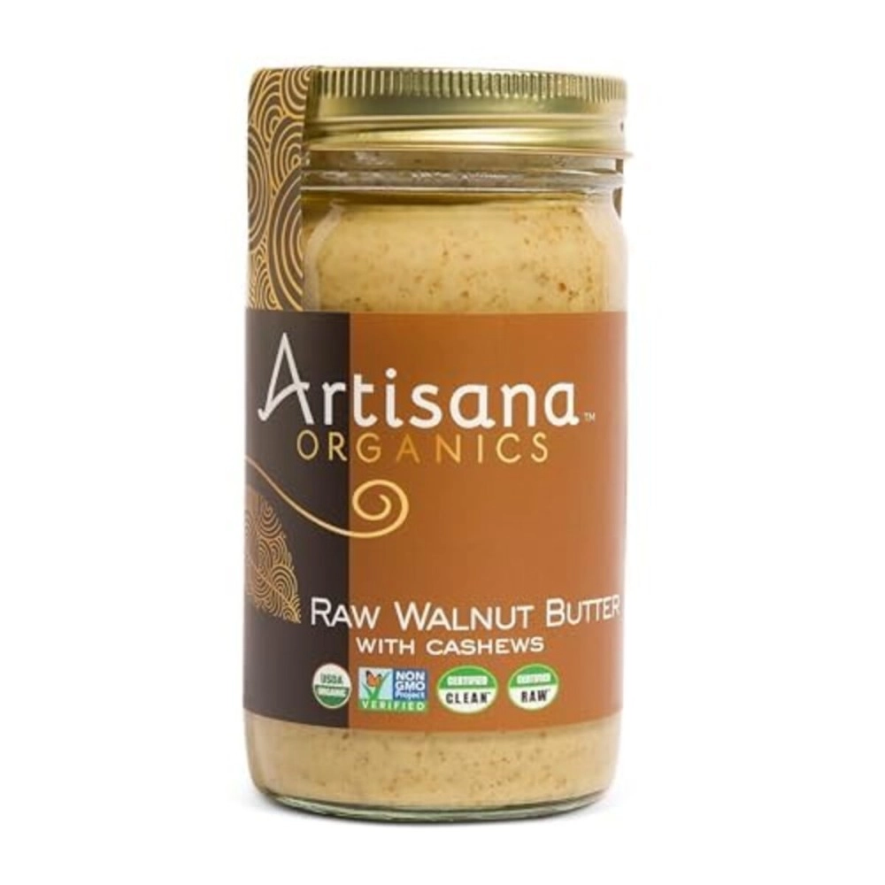 Artisana Organics Raw Walnut Butter with Cashews (14oz Jar)