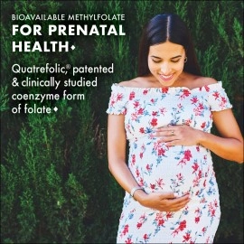 BlueBonnet Nutrition CellularActive Methylfolate 800 mcg - Formulated with Quatrefolic - for Energy, Mood, and Prenatal Health - Vegan, Gluten-Free, Non-GMO, and Kosher - 60 Capsules - 60 Servings