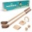Teal Elite Kids Golf Set - Mini Golf Toy for Indoor and Outdoor Play - Toddler Golf Set Includes 2 Clubs, 2 Balls, Holes, and Obstacles - Premium Natural Wood - Ideal Gift For Boys and Girls age 3 4 5