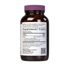 BlueBonnet Nutrition Methylfolate 1000 mcg, for Energy, Mood, and Prenatal Health*, Non-GMO, Vegan, Kosher Certified, Gluten-Free, 60 Vegetable Capsules, 60 Servings