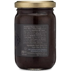 Mina Black Olive Spread, Gourmet Olive Tapenade, 7 oz (200g) - Premium Olive Spread made with Dry Cured Black Olives, Perfect for Appetizers, Dips, and More, Made with Moroccan Olives
