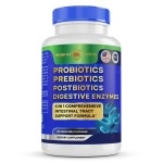 Probiotics Prebiotics Postbiotics with Digestive Enzymes 4 in 1 Formula Supplement for Better Digestion Health Prebiotics and Probiotics for Women, Men Probiotics for Digestive Health & Gut Health