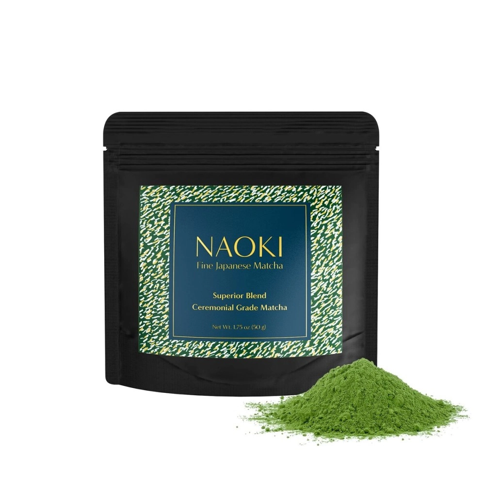 Naoki Matcha Superior Ceremonial Blend - Authentic Japanese First Harvest Ceremonial Grade Matcha Green Tea Powder from Uji, Kyoto (50g / 1.75oz)