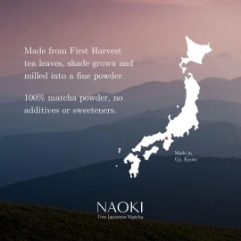 Naoki Matcha Superior Ceremonial Blend - Authentic Japanese First Harvest Ceremonial Grade Matcha Green Tea Powder from Uji, Kyoto (50g / 1.75oz)