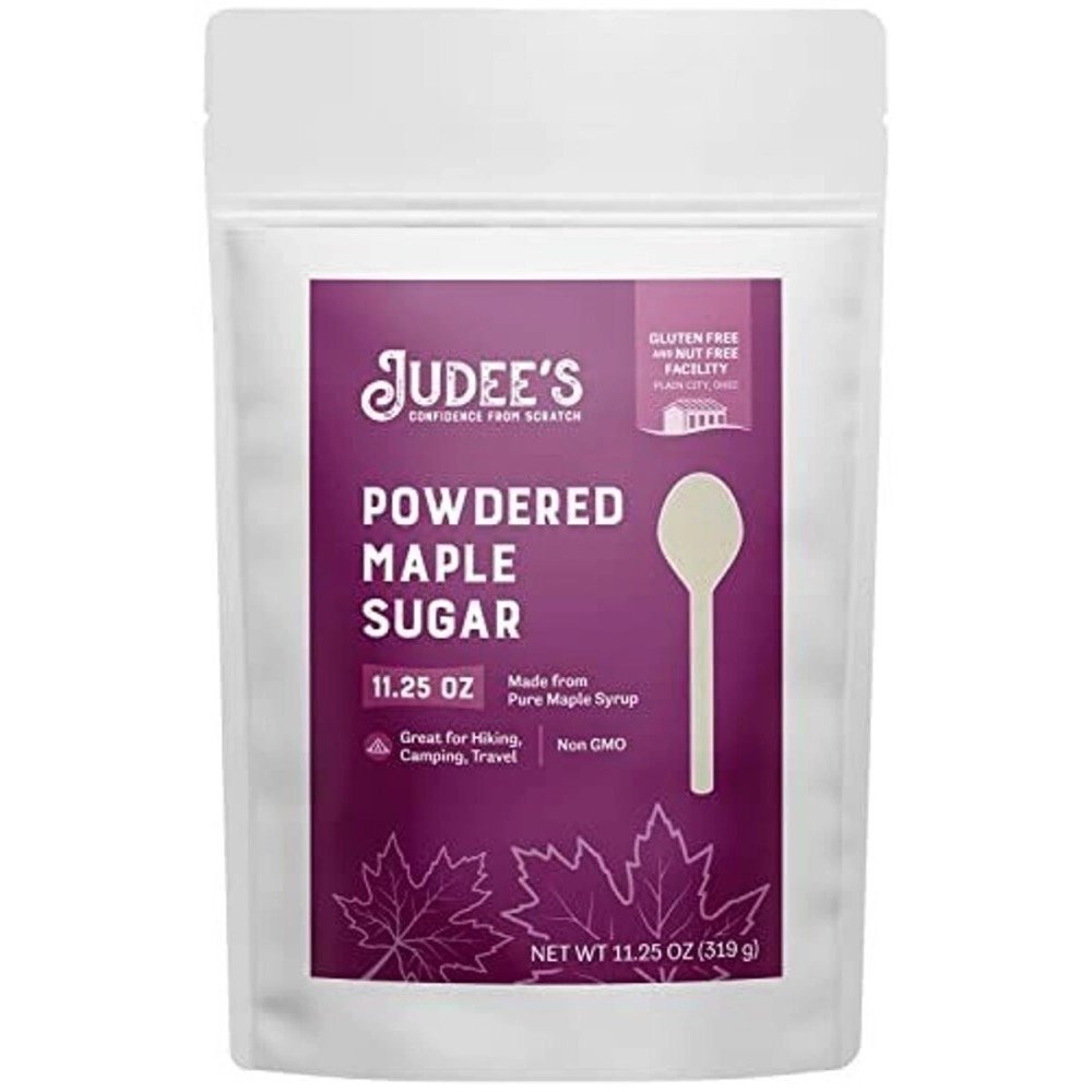Judee\'s Gluten Free Powdered Maple Sugar 11.25 oz - Confectioners Sugar from Maple Syrup - 100% Non-GMO, Gluten-Free, and Nut-Free - Great for Baking, Frosting, and Dusting