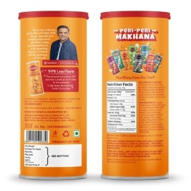 Farmley Roasted & Flavored Makhana- Minty Pudina, Peri Peri, Tangy Tomato, Cream & Onion, 90 g (Pack of 4)