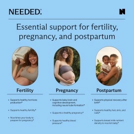 Needed. Multivitamin for Prenatal | Prenatal Multi Essentials Capsule- Pregnancy, Breastfeeding, Postpartum | Expertly-Formulated & Third-Party Tested, | 30-Day Supply