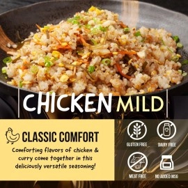 SAMABILA Chicken Instant Ramen Seasoning Powder - Gluten Free - Vegan - Mild - Premium Instant Noodle Soup Powder - 5 oz