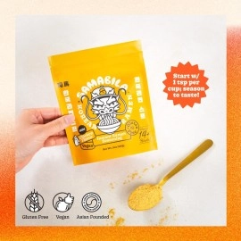 SAMABILA Chicken Instant Ramen Seasoning Powder - Gluten Free - Vegan - Mild - Premium Instant Noodle Soup Powder - 5 oz