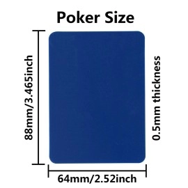 Yuanhe 12Pack Poker Cut Cards - Poker Size Casino Cutting Card in Muti Colors for Poker Texas Hold\'em Blackjack Home Games
