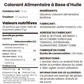 E-Kongton Oil Based Food Coloring Chocolate, 10 Colors Candy Coloring for Chocolate Candy Melts, Cake Color Edible Food Dye for Cake Decorating, Baking, Fondant, Forsting (.35 Fl. Oz Bottles)