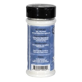 My SUPER SALT - Functional Salt Alternative with Real Salt Taste - 85% Less Sodium - Mineral Balanced Support - Smart Seasoning for Everyday Wellness - 7 oz