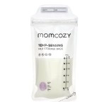 Momcozy Breastmilk Storing Bags, Temp-Sensing Discoloration Milk Storing Bags for Breastfeeding, Disposable Milk Storage Bag with 6 Ounce Self Standing, No-Leak Milk Freezer Storage Pouches, 50pcs