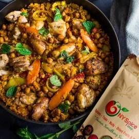 NY SPICE SHOP Tunisian Spice Blend - 4 Ounce Tunisian Spice - Tunisian Seasoning Premium Spice Blend Tunisian Harissa - Black Pepper, Clove, Ras El Hanout, Coriander, Cumin Non-GMO, Vegan