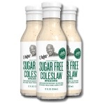 G Hughes Sugar Free Coleslaw Dressing - Sugar Free Cole Slaw Dressings, Gluten Free Salad Dressings, 0 Carb Salad Dressing, G Hughes Sugar Free Salad Dressings, No Sugar Added - 12 Oz (3-Pack)