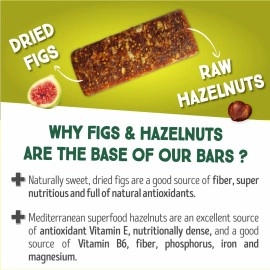 Happy Village Organic Fig & Nut Bars, DATE | Only 3 Ingredients, Gluten Free, No Added Sugar, Kosher, Non-GMO, Vegan, Good Source of Fiber | Organic Healthy Snack Bars (16 bars, 1.4 OZ each)