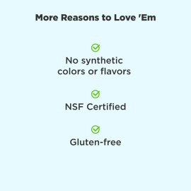 OLLY Hello Happy Gummy Worms, Mood Balance Support, Vitamin D, Saffron, Adult Chewable Supplement, Tropical Zing - 90 Count