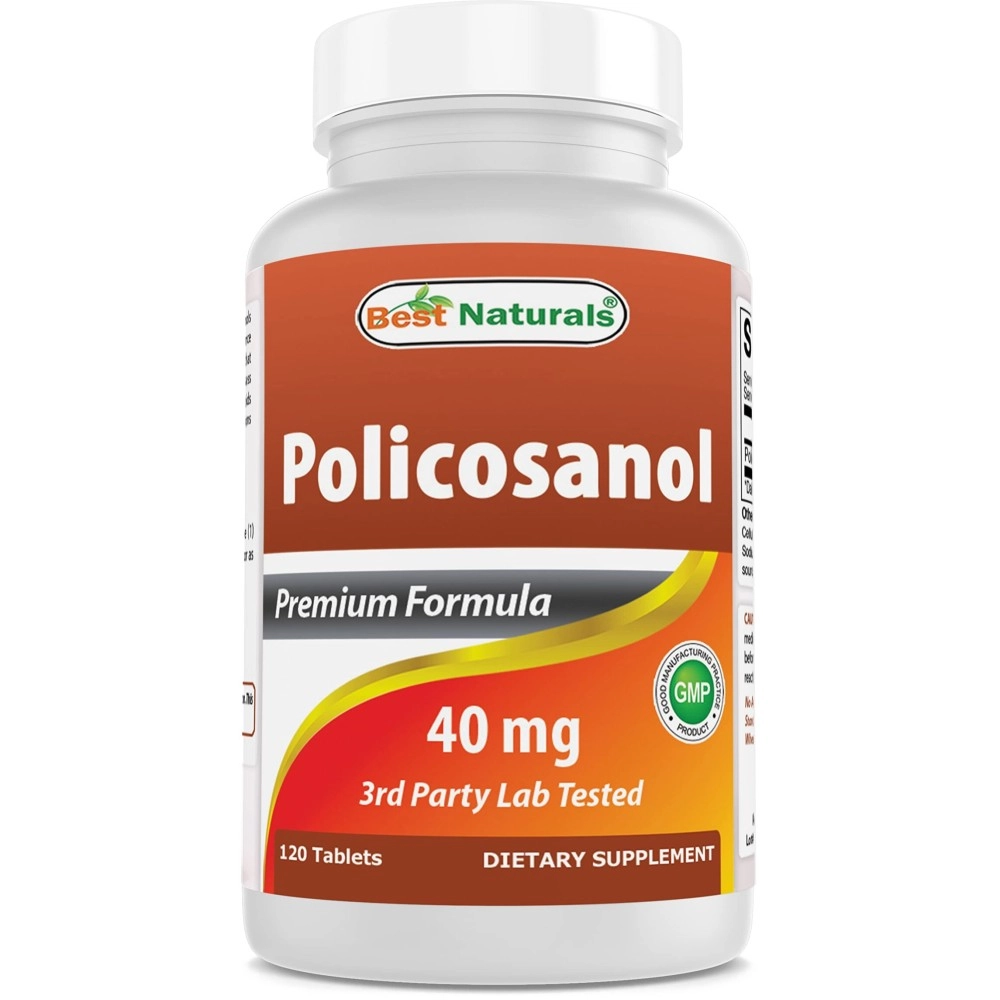Best Naturals Policosanol 40mg 120 Tablets - Promotes Healthy Cardiovascular Function*