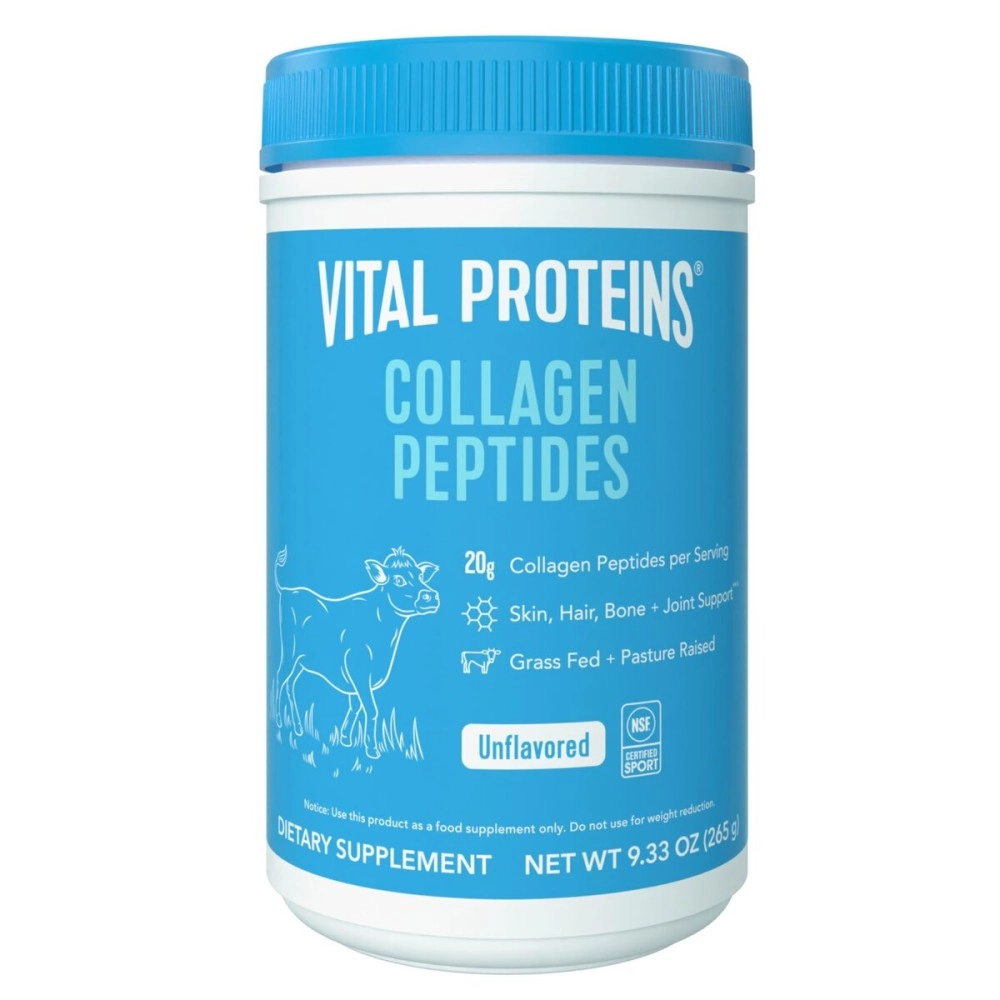 Vital Proteins Collagen Peptides Powder, Promotes Hair, Nail, Skin, Bone and Joint Health, Unflavored 9.33 OZ