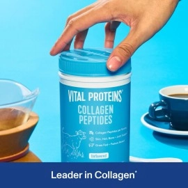 Vital Proteins Collagen Peptides Powder, Promotes Hair, Nail, Skin, Bone and Joint Health, Unflavored 9.33 OZ