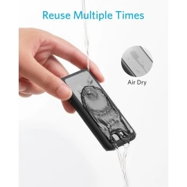 Anker Multipurpose Cord Keeper - 5 Clips for Lightning, USB C, Micro Cables & Other Wires - Sticks to Wood, Marble, Metal, Glass (Black)