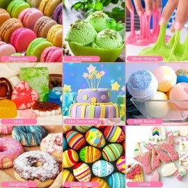 SigWong Gel Food Coloring Set - 21 Colors Tasteless Based Color Dye, Vibrant Edible Icing for Cake Cookie Decorating, Baking, Fondant, Frosting, Easter Eggs, with Gloves (6g/Bottle) Vegan