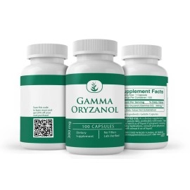 PURE ORIGINAL INGREDIENTS Gamma Oryzanol, (100 Capsules) Always Pure, No Additives Or Fillers, Lab Verified