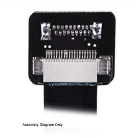 JSER CYFPV USB2.0 Micro-USB USB-C Male Female Connector Socket for FPV HDTV Multicopter Aerial Photography (Cable-0.5M)